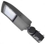 80W/100W/150W Selectable LED Parking Lot Light, 21,000 Lumens, 5000K Daylight White, Type III Distribution, 120-277V, 600W Metal Halide Equivalent, 0-10V Dimmable, IP65 Waterproof, Bronze Housing, UL & DLC Certified, 5-Year Warranty
