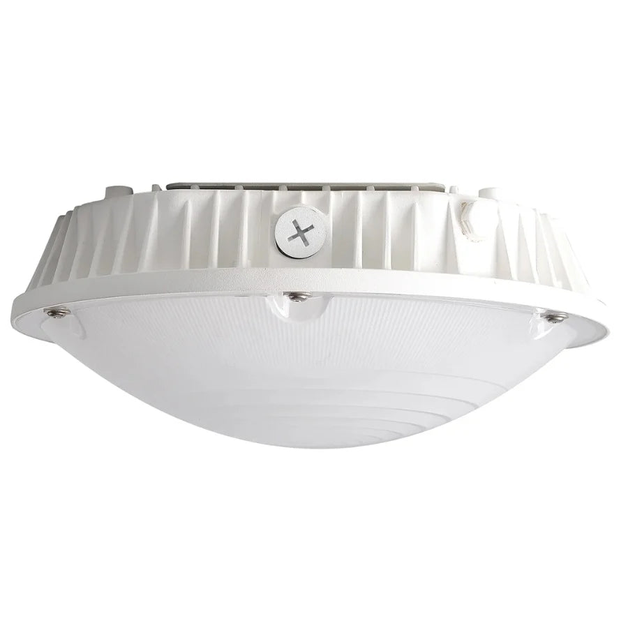White outdoor ceiling light fixture on a white background at upgradetoled.com