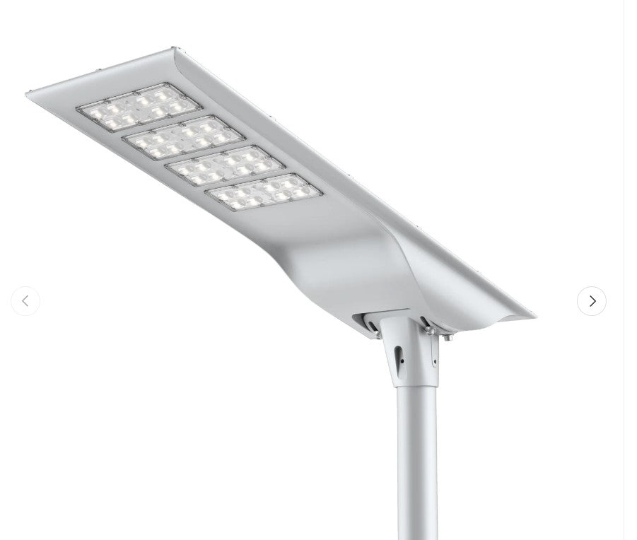 100W All in One Solar Street Light- Microwave Motion Sensor+Dusk to Dawn Photocell-CCT 5700K | SLS-100W-57K